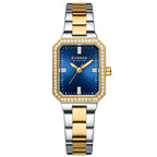 Curren Women's Quartz Wristwatches Stainless Steel Waterproof Luxury Rhinstones Women Automatic Quartz Watches