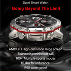 Man Multifunction Sports Bluetooth 1.43 in Amoled Display Smart Watch - Acquisti Online