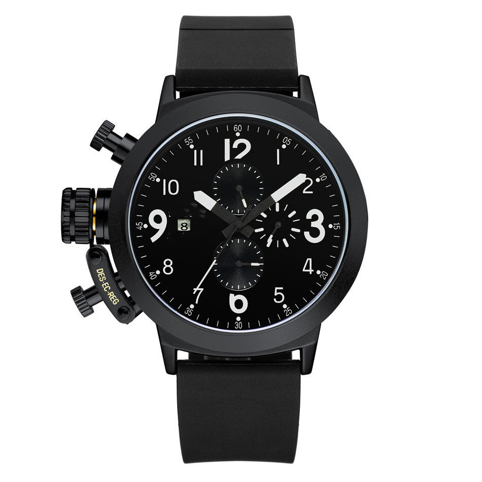 Stijlvol en veelzijdig rubberen bandhorloge