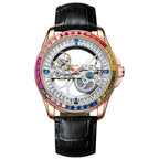 Men's watch top brand luxury watch for men automatic mechanical watch hollow out diamond color fashion men's watch montre homme