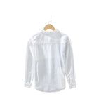 Men's Fashionable Casual Shirt Solid Color Cardigan Stitching Contrast Color Long Sleeves Fashion Men's Shirt