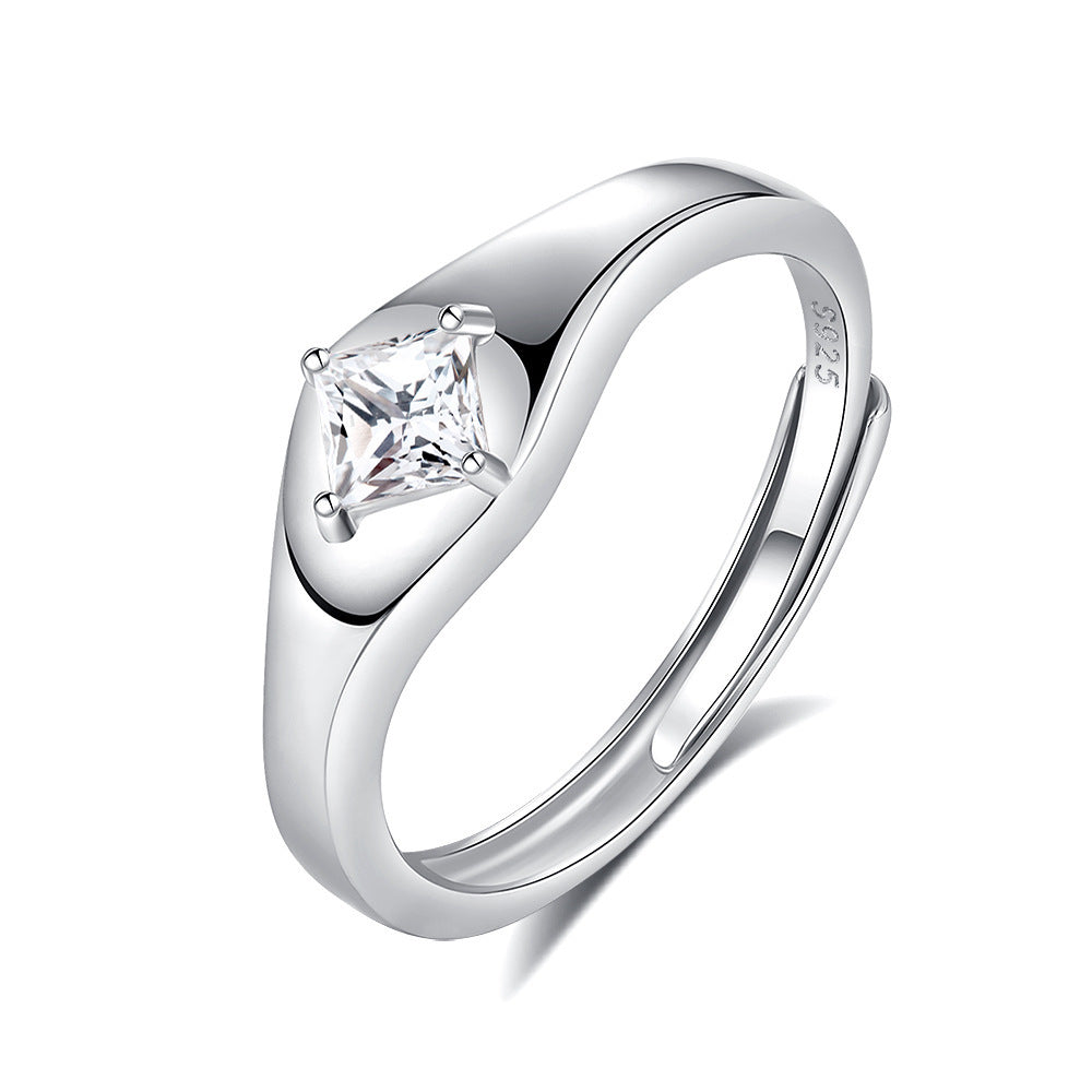 S925 Silver Couple Ring Original Design High End