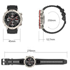 Man Multifunction Sports Bluetooth 1.43 in Amoled Display Smart Watch - Acquisti Online