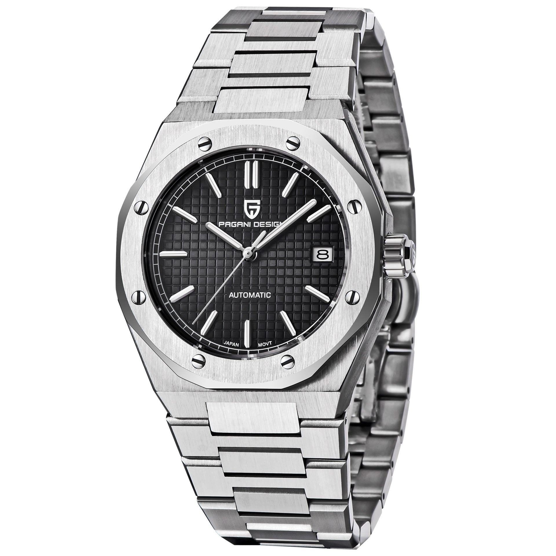 Orologio Automatico da Uomo PAGANI DESIGN NH35A in Acciaio, Stile Business Casual