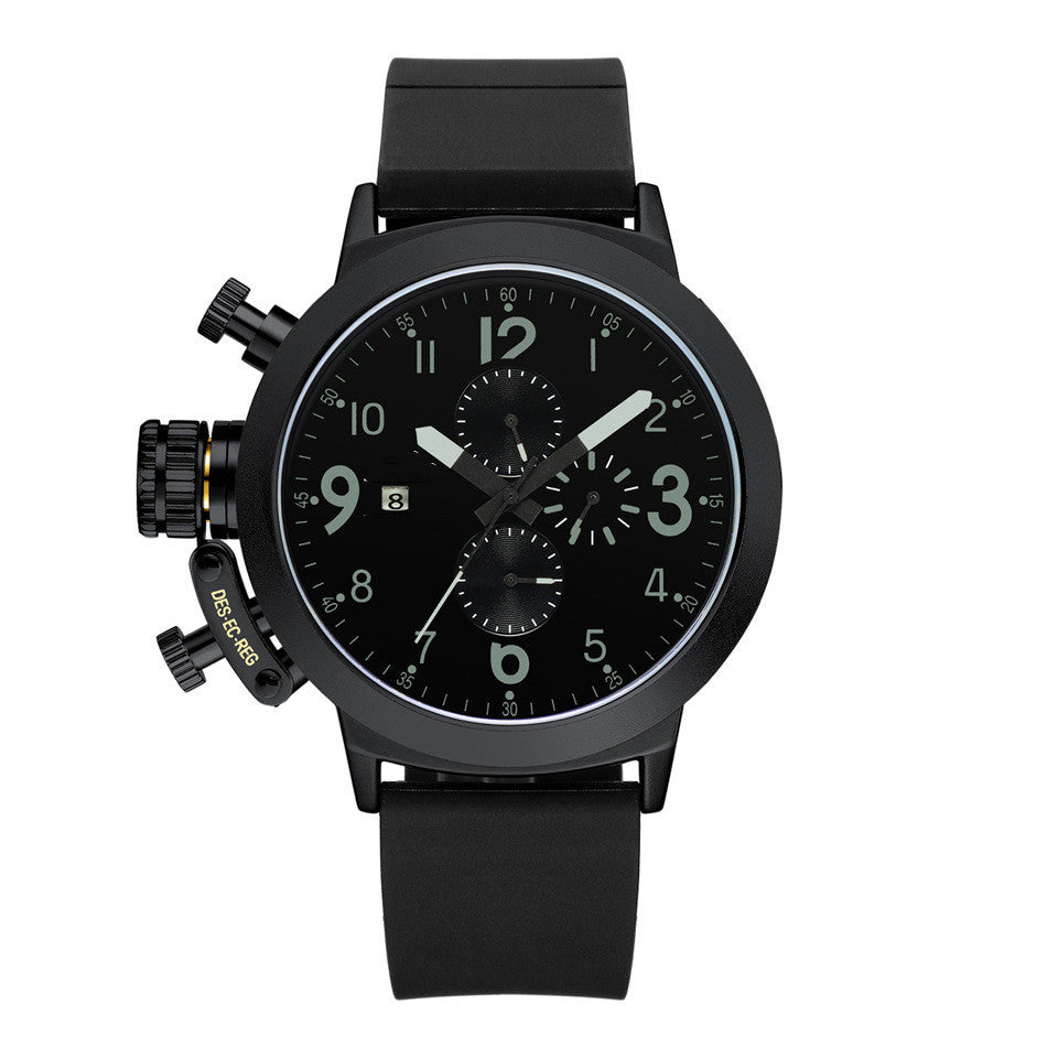 Stijlvol en veelzijdig rubberen bandhorloge