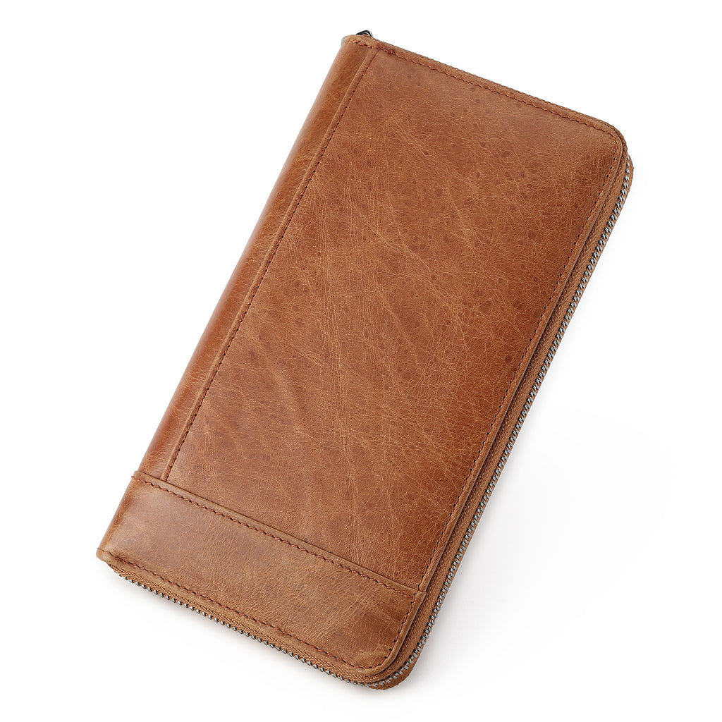 Top Layer Cowhide Men's Wallet Large Capacity Multifunctional - Acquisti Online