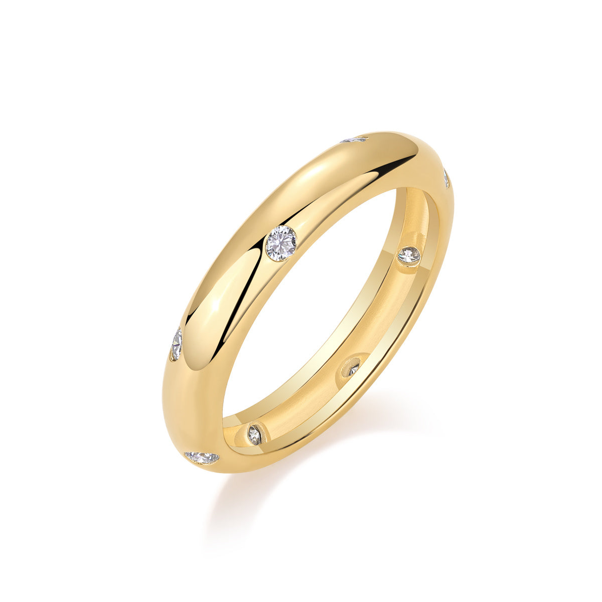Luxe damesringen: Sterrenring met moissanite en diamanten, verguld met 18 karaats goud, 925 sterling zilveren ring, verlovingsringen voor dames.