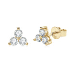 Four Leaf Clover Ear Stud D Color Moissanite All-match Earrings