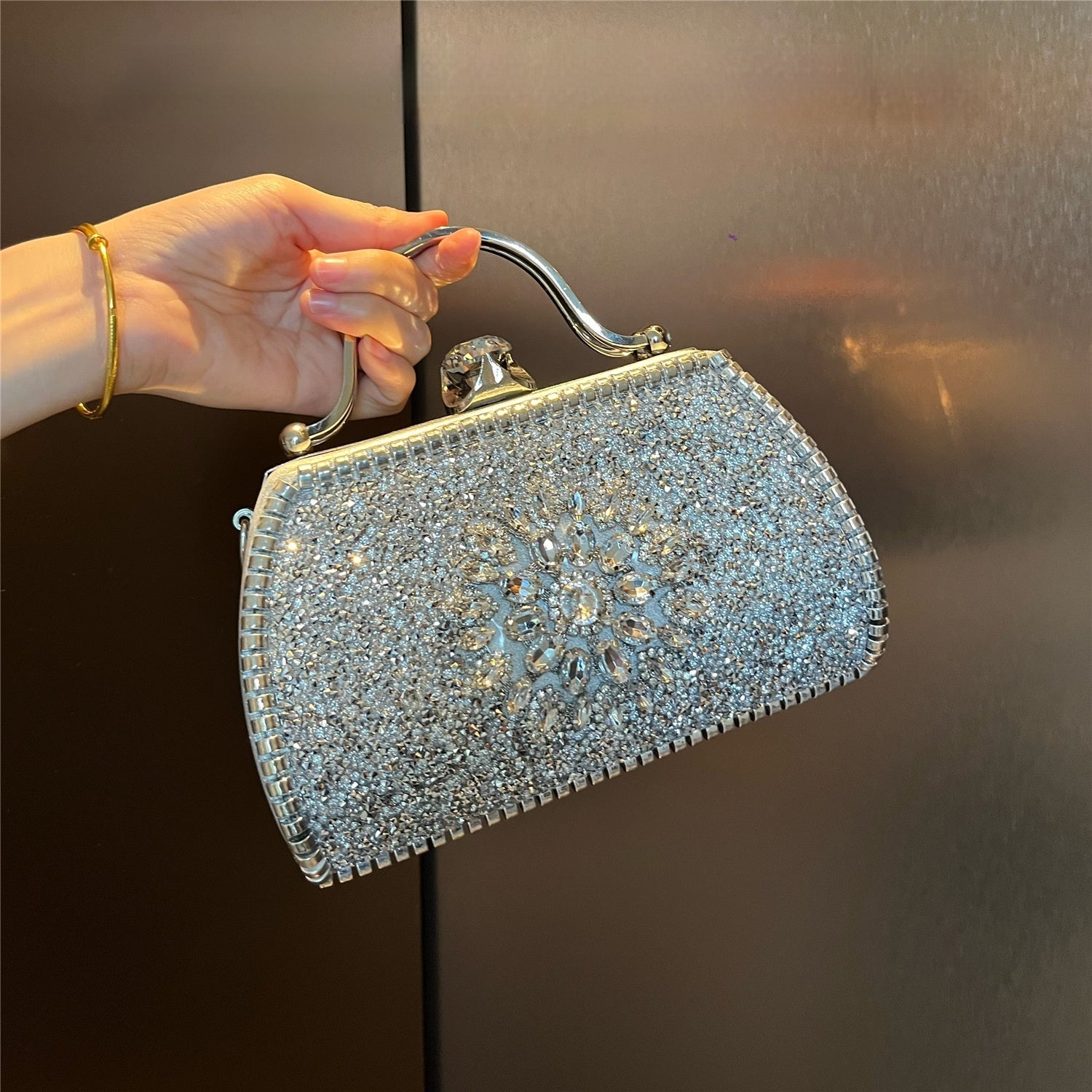 Luxury fashion party Attainable HandBag full stone craved for Women's - Acquisti Online