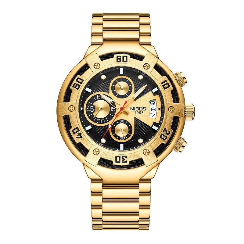 Nieuw multifunctioneel herenhorloge, mode-zakelijk quartzhorloge