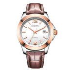 Orologio meccanico automatico da uomo OCHSTIN con cinturino in pelle originale, orologio meccanico da uomo impermeabile in acciaio inossidabile