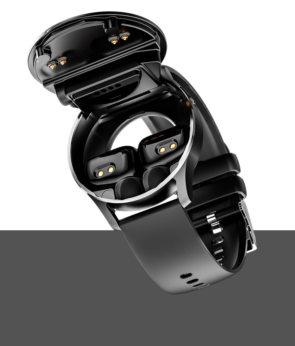 Smart Watch due in uno, auricolari wireless Bluetooth TWS, chiamata vocale, ascolto di musica, orologio intelligente sportivo