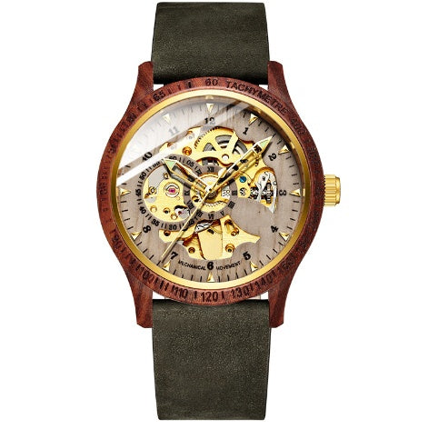 Orologio meccanico completamente automatico impermeabile e alla moda