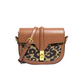 Dames schoudertas luipaardprint mode enkele schouder crossbody tas slot gesp leren dames schoudertas