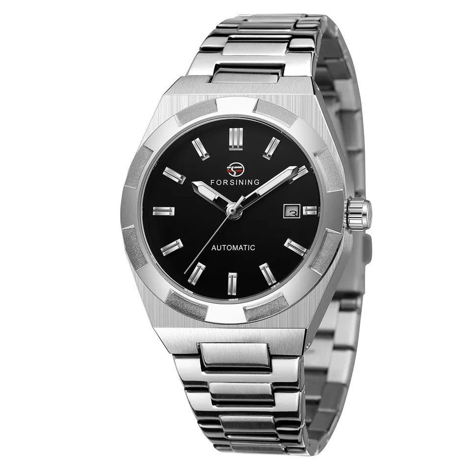 Forsining Design Calendar Automatic Mechanical Wristwatch Men Military Watch Male High-end Luxury Brand Waterproof Men's Watch