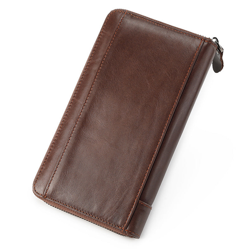 Top Layer Cowhide Men's Wallet Large Capacity Multifunctional - Acquisti Online