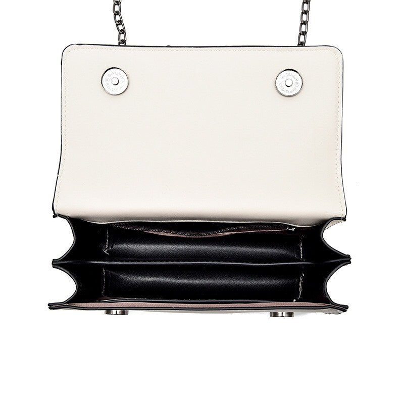 Modieuze, veelzijdige damestas met ketting, kunstleren schoudertas met grote capaciteit, damestas met crossbodytas.