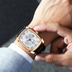 Man Classic Waterproof Leather Band Watch - Acquisti Online