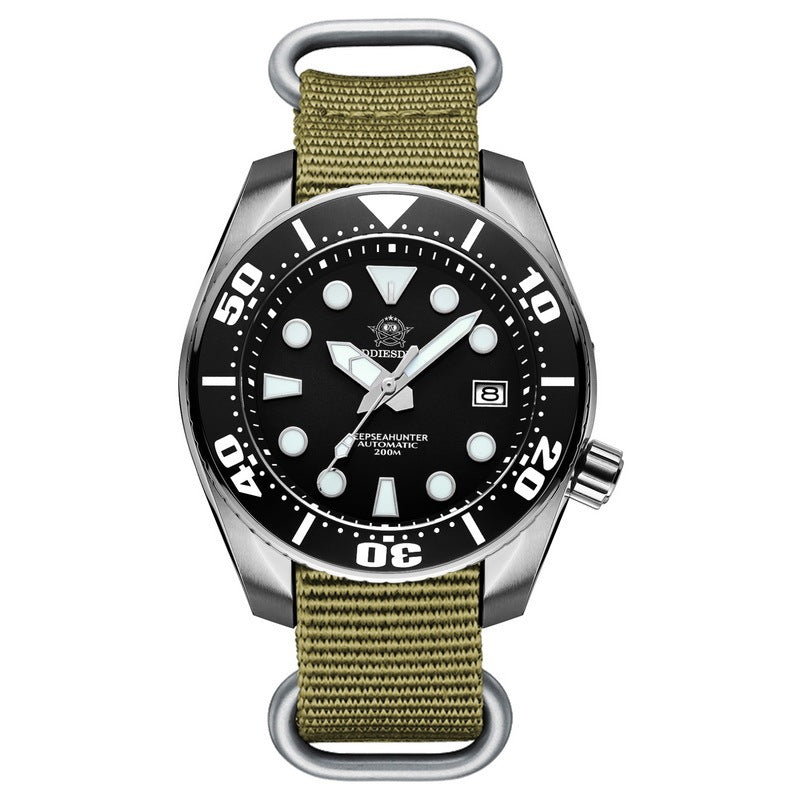 ADDIESDIVE Orologio meccanico automatico da uomo con cristallo di zaffiro BGW9 Orologio luminoso 200M Diver Orologi in acciaio inossidabile