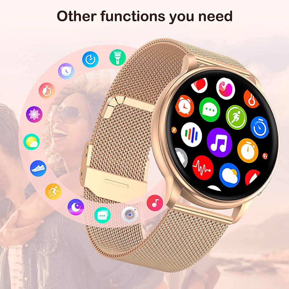 Smart Watch Bluetooth BT Call Heart Rate Blood Pressure Monitor Smart Reminder High Quality Display Waterproof Multifunction Mode Smart Watch - Acquisti Online