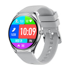 Smartwatch ultrasottile da 143 pollici con cardiofrequenzimetro, ossigeno nel sangue, chiamate Bluetooth e assistente vocale