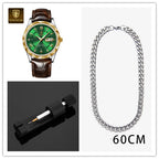 POEDAGAR Luxury Business Men's Wrist Watch Waterproof Luminous Date Week Men's Watch for Men Quartz Watch Leather Men's Watches reloj