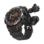 Orologio intelligente da uomo con auricolari TWS, Bluetooth, chiamata, display AMOLED, fitness tracker, monitoraggio della salute, pagamento NFC, orologio intelligente