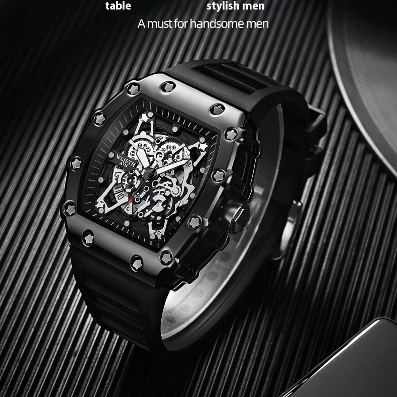 Man Sports Watch Silicon Band Waterproof Watch - Acquisti Online