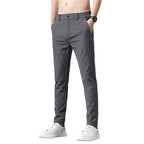 Fashionable Solid Color Casual Suit Pants Men's Thin