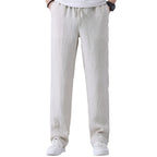 Men's Straight Wide Casual Loose Sports Elastic Trousers