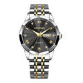 Orologio da polso da uomo di lusso DEDIMA, luminoso, impermeabile, al quarzo, in acciaio inossidabile.