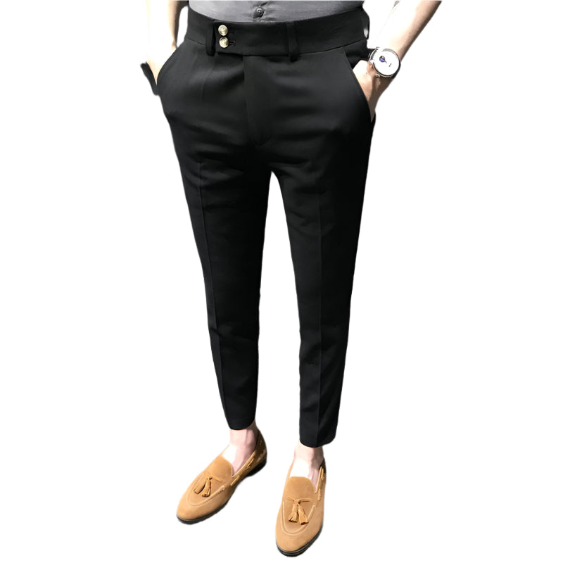 Men's Slim Fit Versatile Casual Cropped Pants