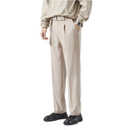 Fashion Detachable Belt Draping Wide-leg Suit Pants For Men's