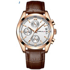 CUENA 6811 Ultra Thin Belt Mesh Men's Quartz Watch with Minimalist Calendar Fashion Waterproof Men's Watch Men's Multi-functional Watch