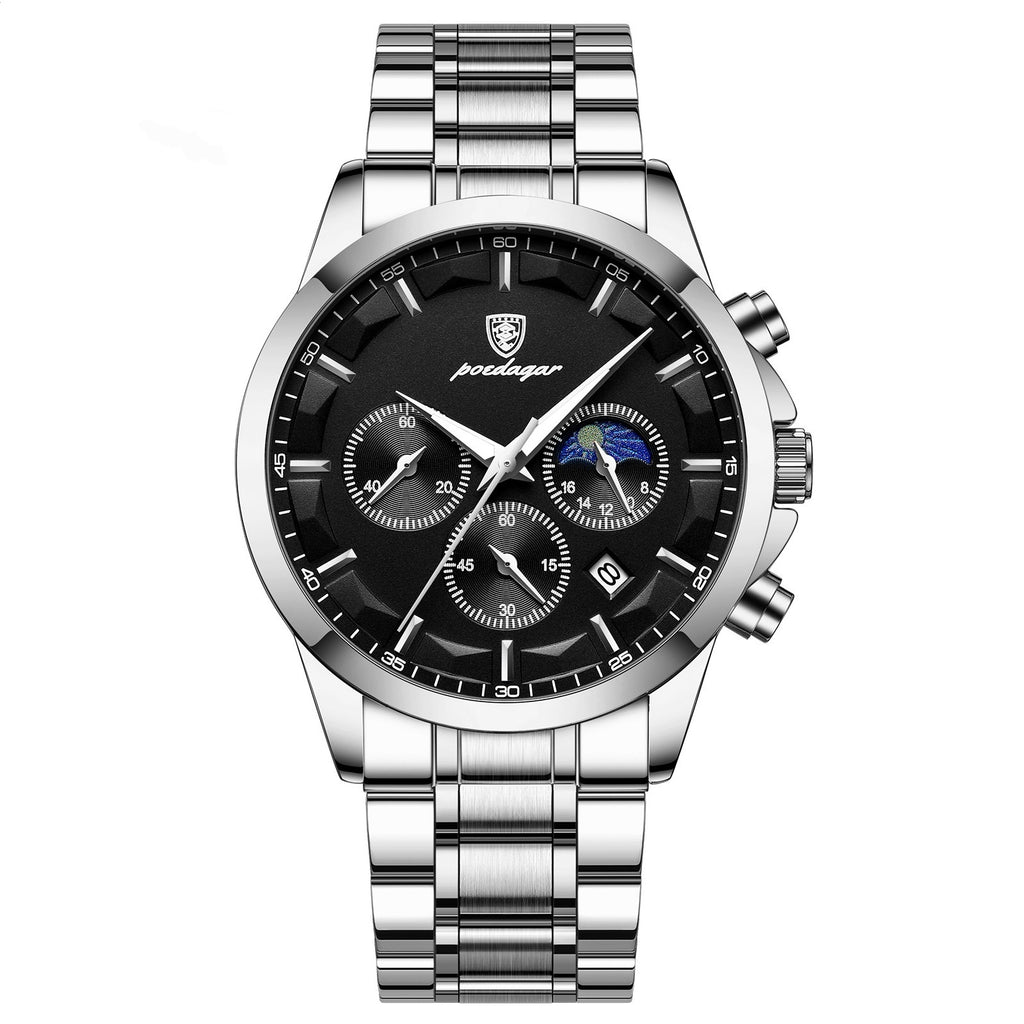 Orologi sportivi da uomo, orologio al quarzo multifunzionale e impermeabile