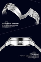 Forsining Design Calendar Automatic Mechanical Wristwatch Men Military Watch Male High-end Luxury Brand Waterproof Men's Watch