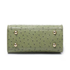 Women's Fashionable Shoulder Bag Original Leather Large Capacity Buckle Bag Ostrich Pattern single Shoulder Diagonal Bag