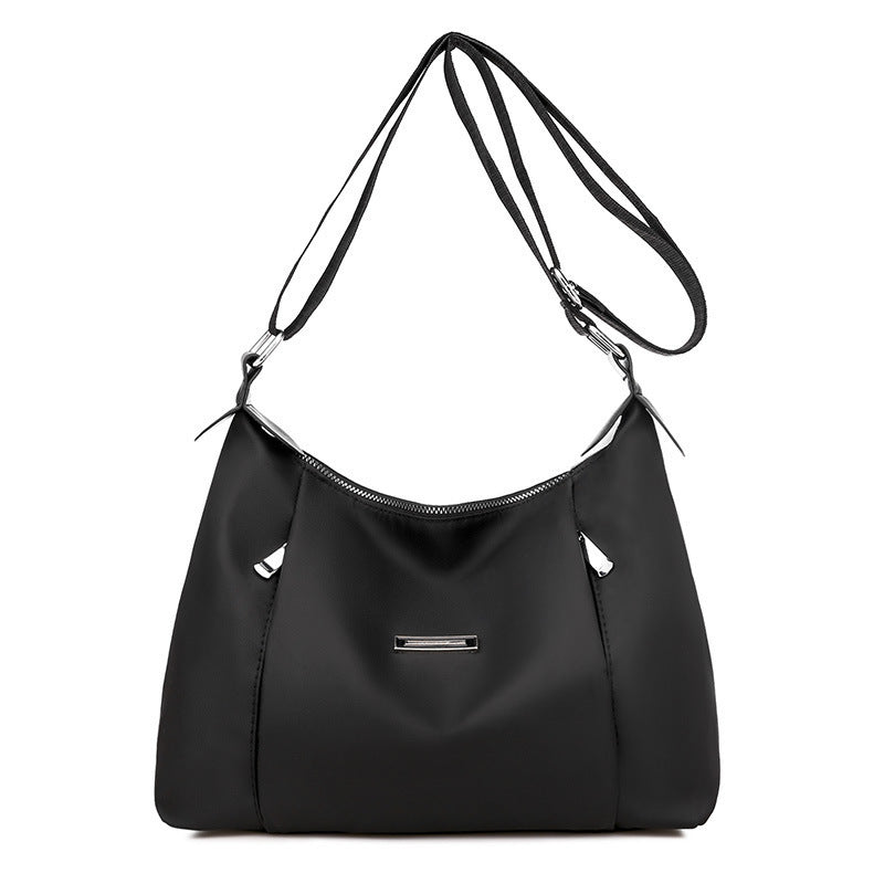 Women's Fashionable Shoulder Bag Large Capacity Oxford Cloth Handbag Zipper Pocket Crossbody Women Shoulder Bag