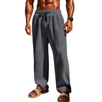 Men's Fashion Casual Baggy Straight Trousers