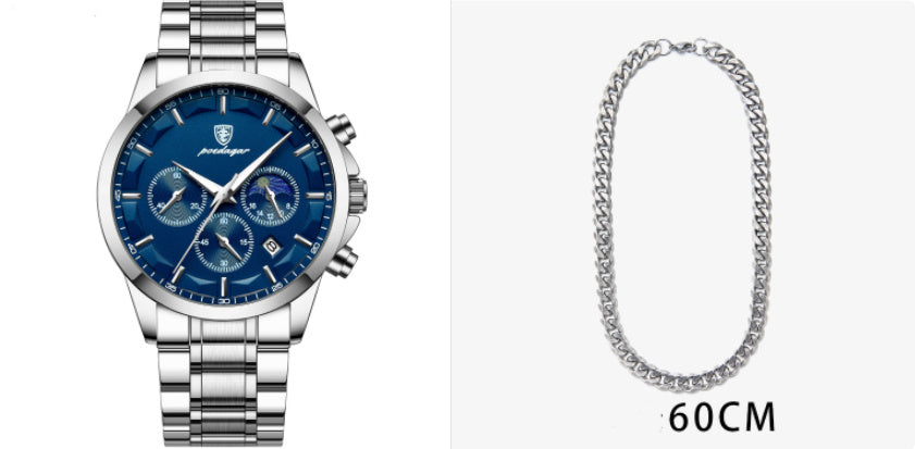 Orologi sportivi da uomo, orologio al quarzo multifunzionale e impermeabile