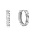 Women Luxury Earrings High Quality Elegant Sparkly Diamond Hoops Gold Plated S925 Silver Zircon Hoop Women Earrings - Acquisti Online