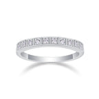 Diamanten ring Luxe modeset Moissanite zilveren ring 