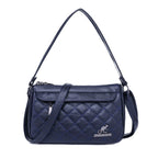 Women's Shoulder Bag Large Capacity Crossbody Multi Zipper Pocket PU Soft Leather Textured Fashionable Women's Crossbody Bag