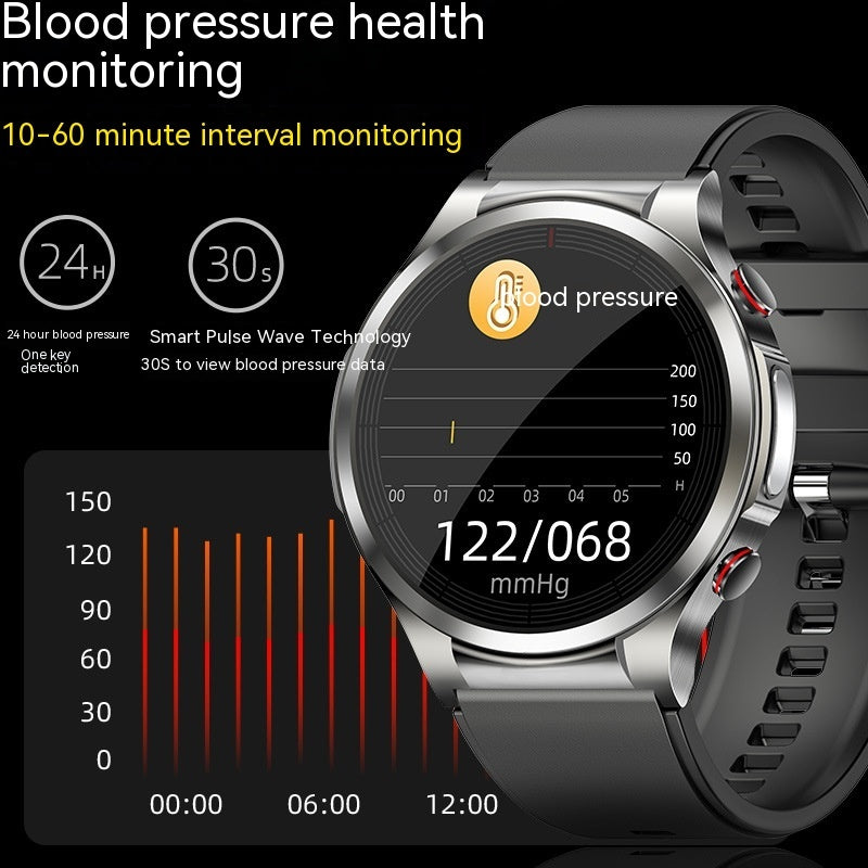 Blood Sugar Testing ECG Blood Pressure Heart Rate Body Temperature Smart Watch