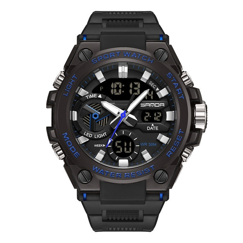SANDA Brand Men's Military Shockproof Digital Sports Watches Waterproof Electronic Wristwatch for Men