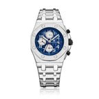Kimsdun 1222A Luxury Man's Mechanical Watch Stylish Stainless Steel Band Waterproof Date Display Character Casual Watch