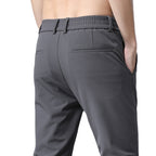 Fashionable Solid Color Casual Suit Pants Men's Thin