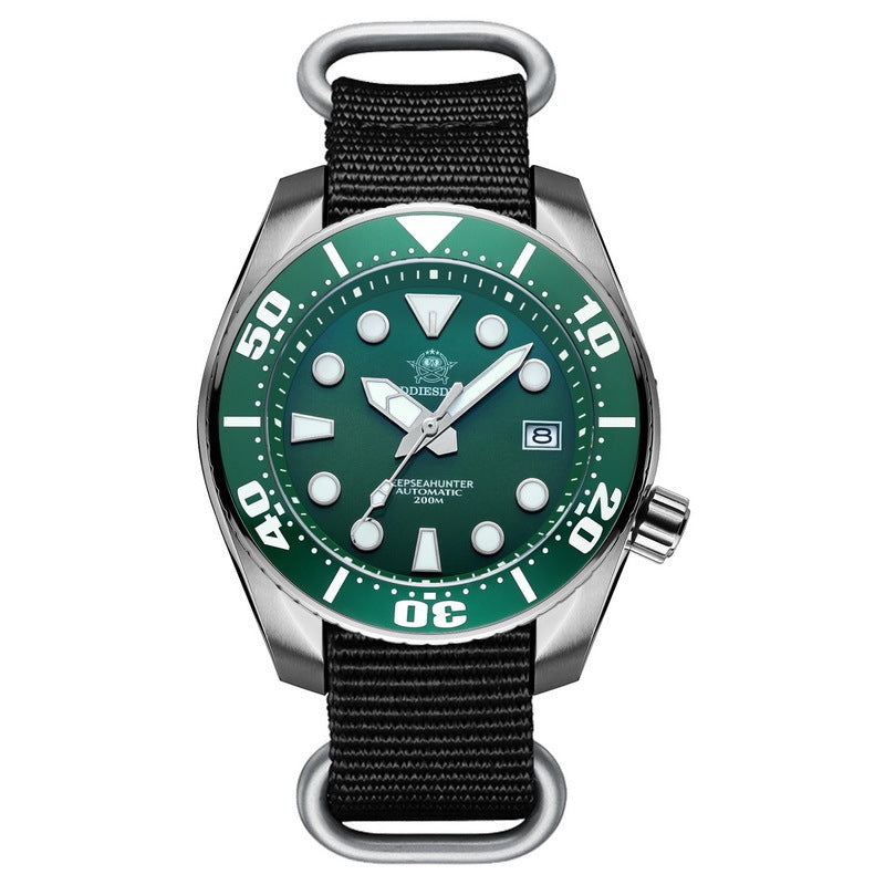 ADDIESDIVE Orologio meccanico automatico da uomo con cristallo di zaffiro BGW9 Orologio luminoso 200M Diver Orologi in acciaio inossidabile