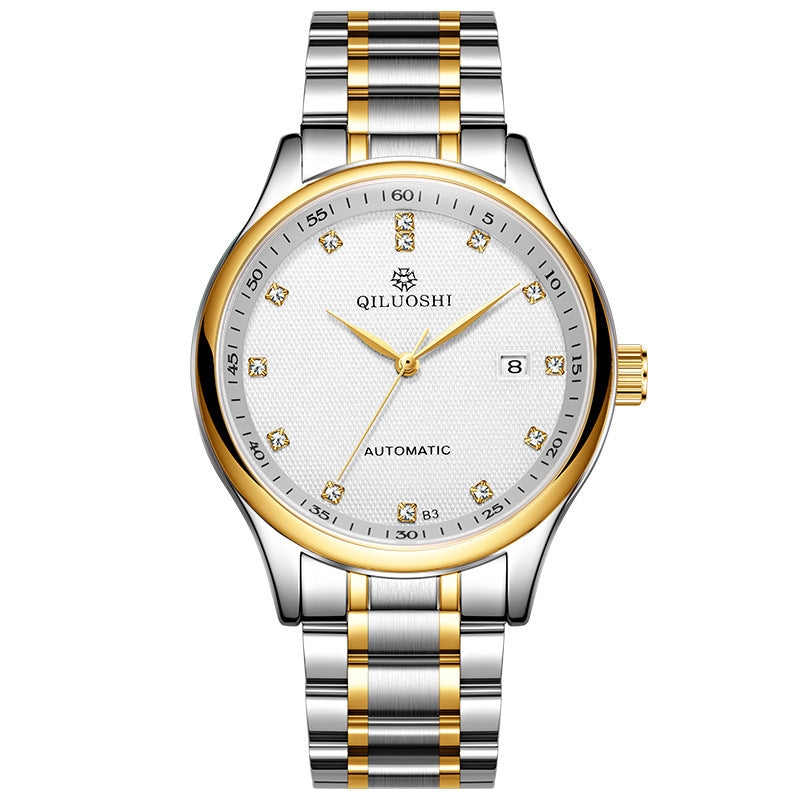 Orologio meccanico automatico impermeabile da uomo, casual e alla moda