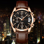 CUENA 6811 Ultra Thin Belt Mesh Men's Quartz Watch with Minimalist Calendar Fashion Waterproof Men's Watch Men's Multi-functional Watch